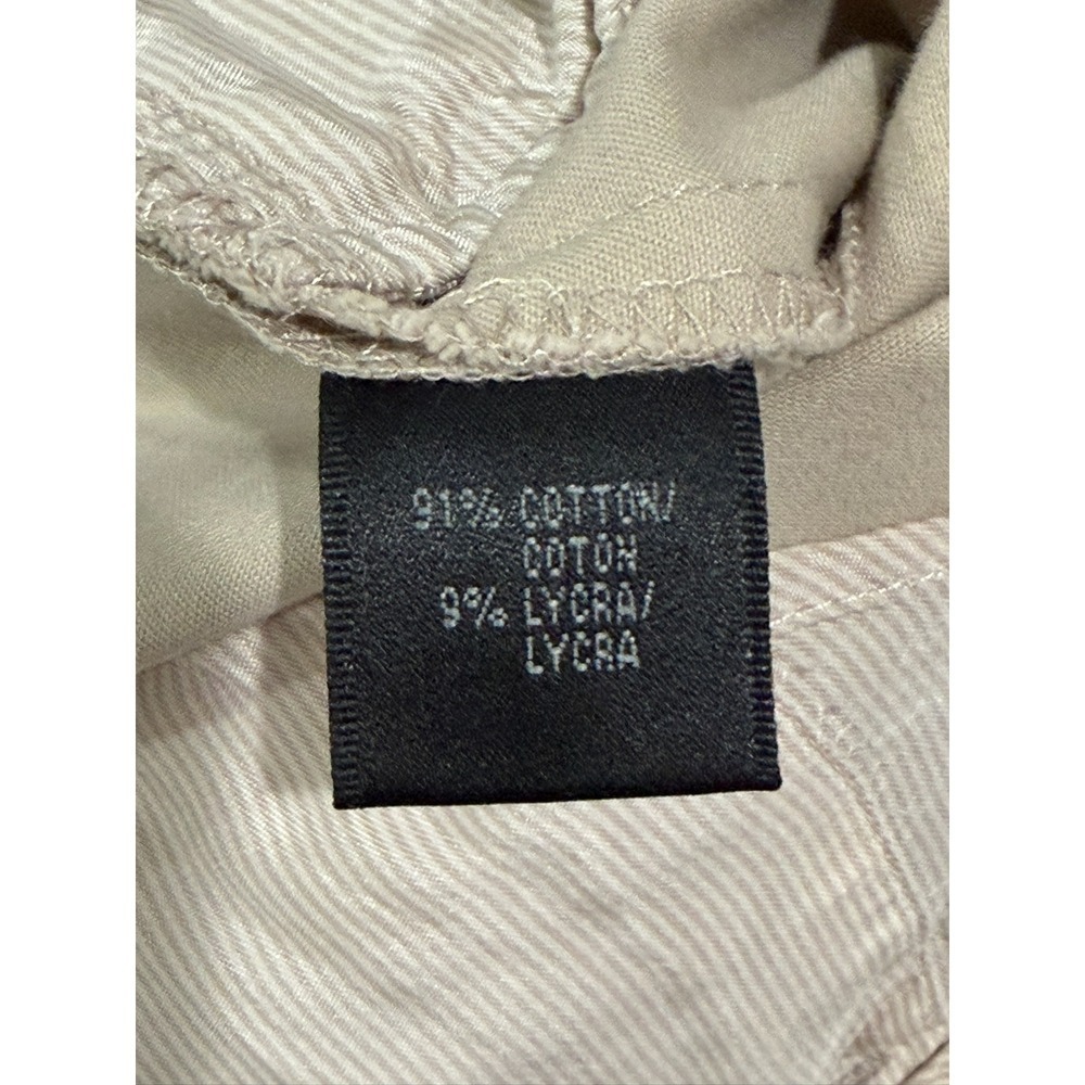 Lafayette 148 New York Beige Cotton Lycra Stretch Slim Straight Leg Pants Sz 4 - Picture 5 of 12